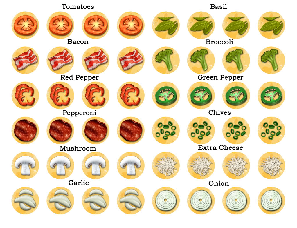 clipart pizza toppings - photo #43